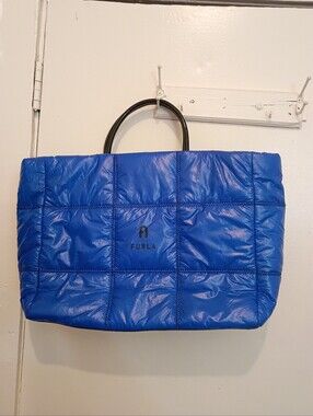 FURLA OPPORTUNITY  Large  Quilted Tote Light Pacific.